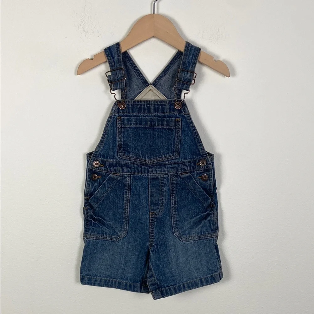 Genuine Kids By Oshkosh 24 Months Short Denim Overalls Summer‎ Casual Comfort